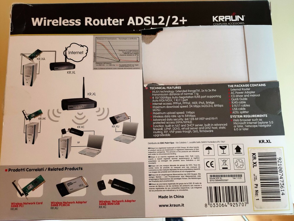 WIRELESS ROUTER ADSL2/2+
