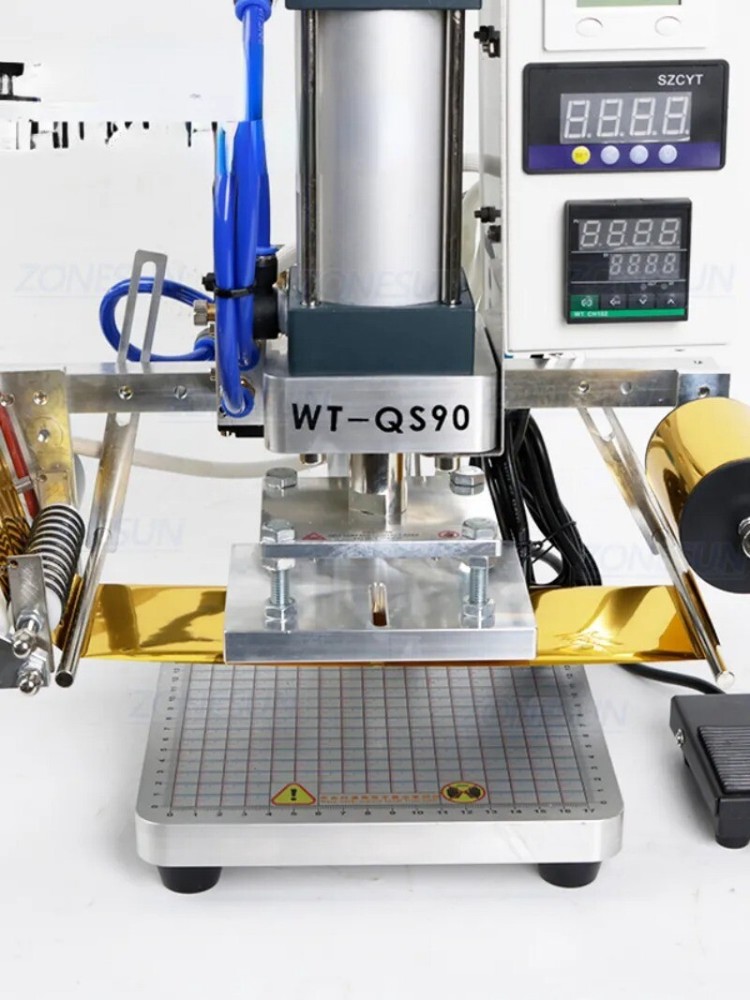 Pneumatic Bronzing Machine Leather Hot Foil Stamping Machine Leather Estampadora