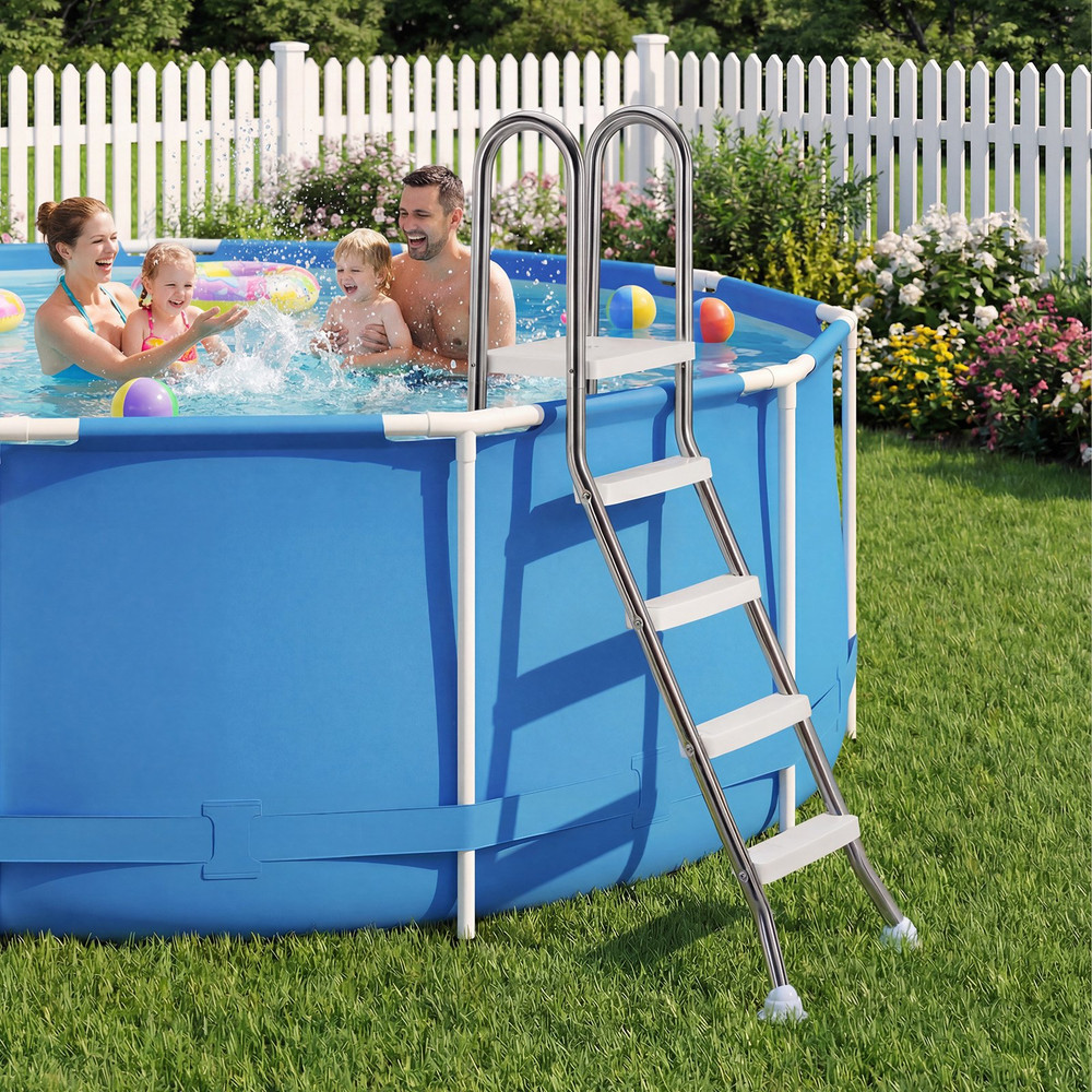 Above Ground Pool Ladder, Silver