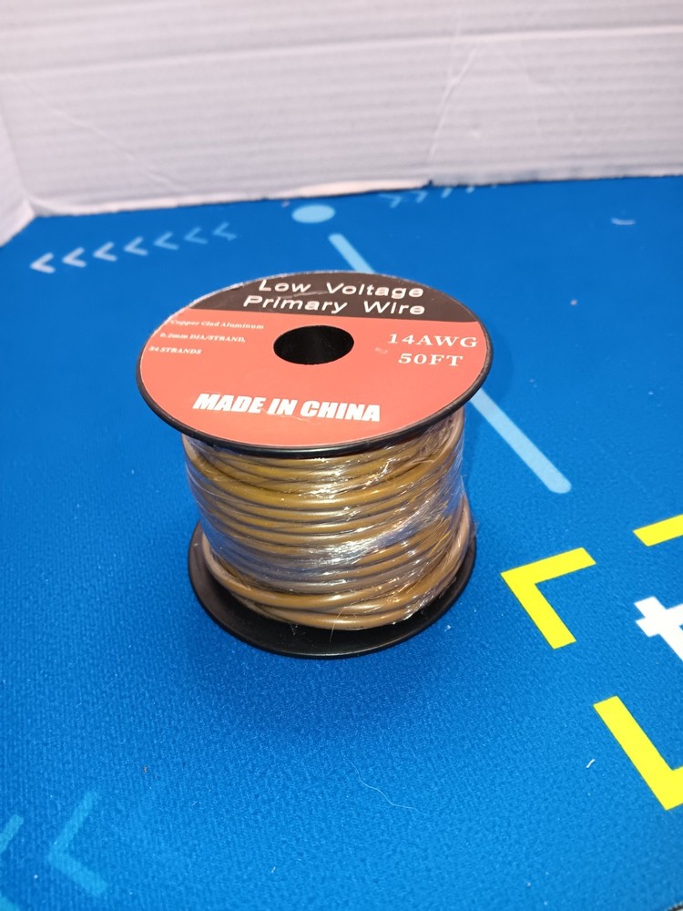Low Voltage Primary Wire 14AWG 50FT Brown