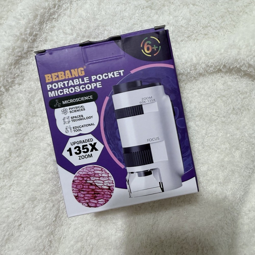 Bebang Kids Microscope with 5 Prepared Slides LED Portable