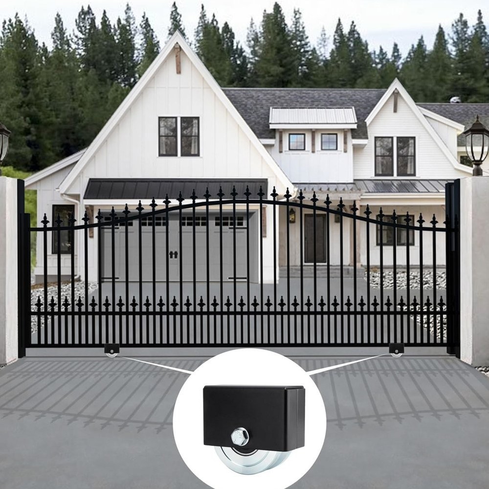 4" V Groove Gate Wheel with Weld on Box, Solid Sliding Gate Wheels, Load Capa...