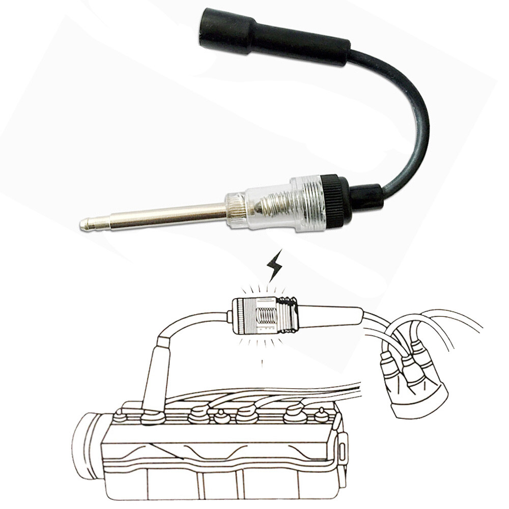 In Line Spark Plug Tester Ignition System Coil Engine Auto Diagnostic Test Tool