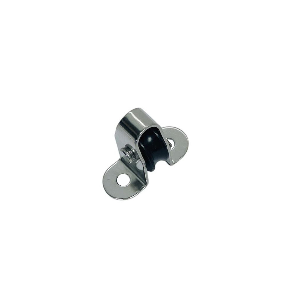Marine 1/4" Surface Mount Pulley Block Nylon Sheave Stainless Steel T304 4 Pcs