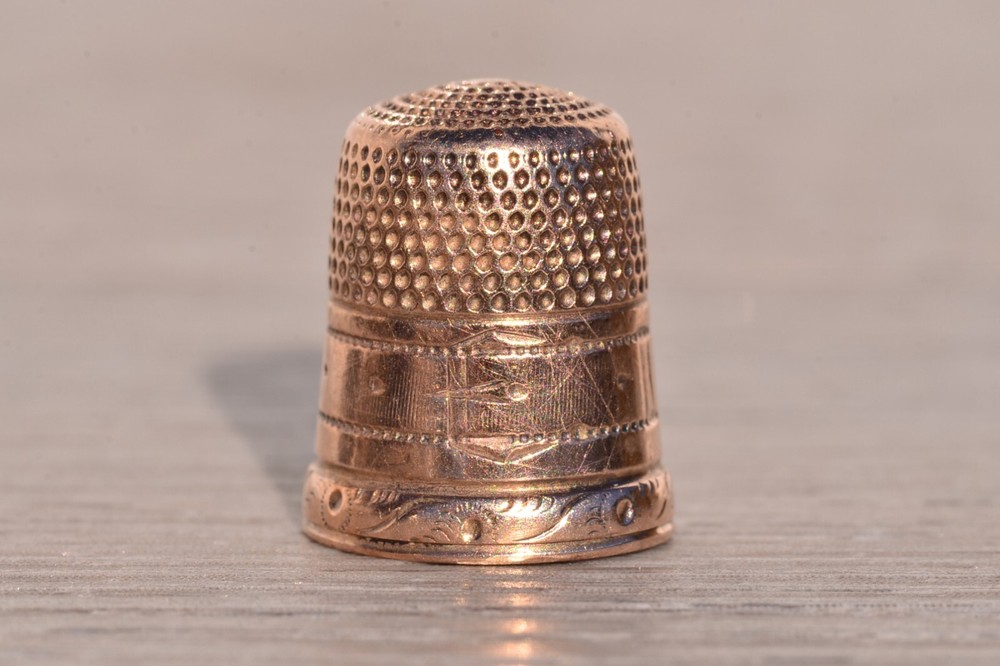 Antique Rose Gold Thimble