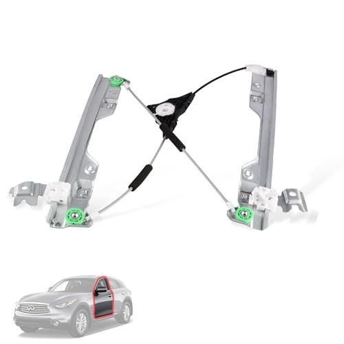 Front Left Driver Side Power Window Regulator Without Motor Compatible for