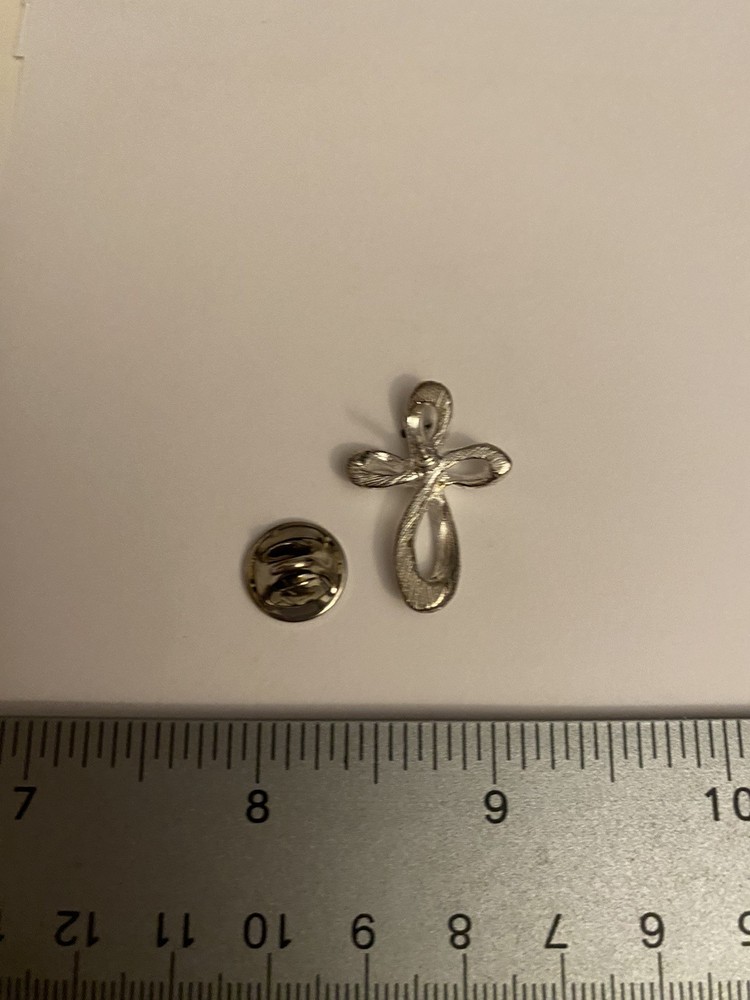 Infinity Cross Lapel Pin P148