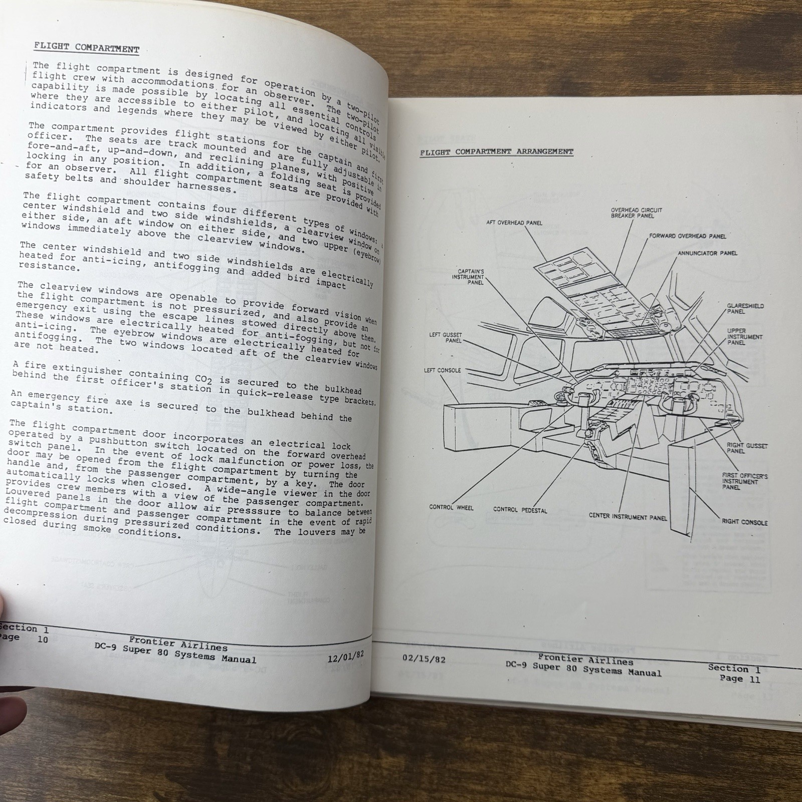 1982 Frontier Airlines DC-9 Super 80 (MD-80) Systems Manual