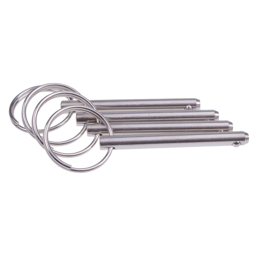 ZTUOAUMA 4X 1/4'' Diameter Simple Insert Quick Release Overall 2'', Silver