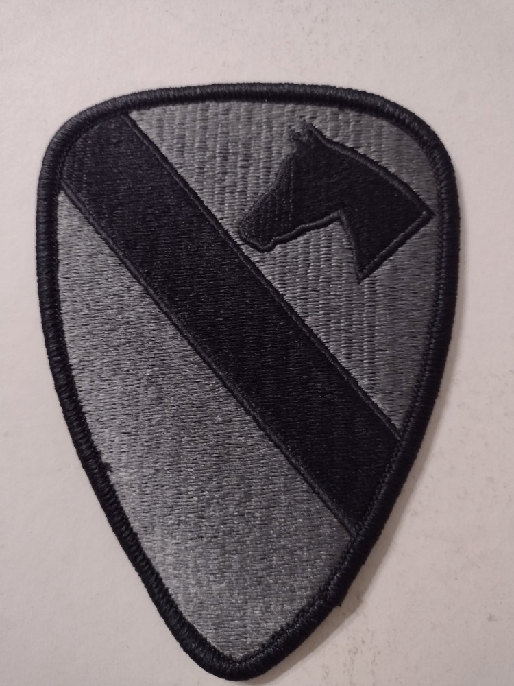 ACU PATCH - 1st CAVALRLY DIVISION HAS HOOK & LOOP ON BACK NEW :KY25-20