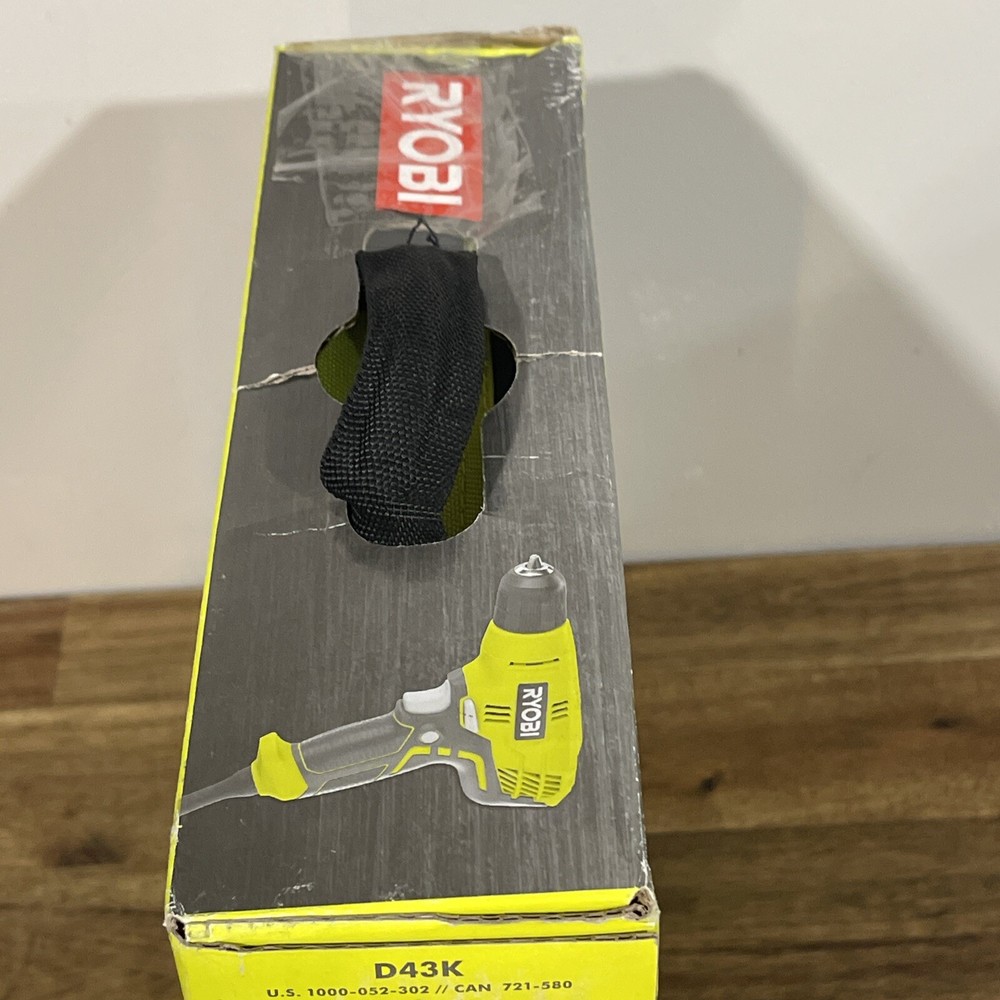 Ryobi D43K Variable Speed 3/8" Compact Drill/Driver Keyless Chuck w/ Tool Bag