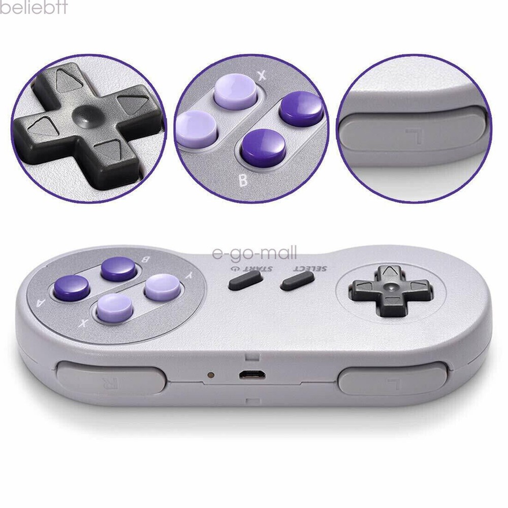 Wireless SNES Controller with Receiver for Super Entertainment System& PC Wins
