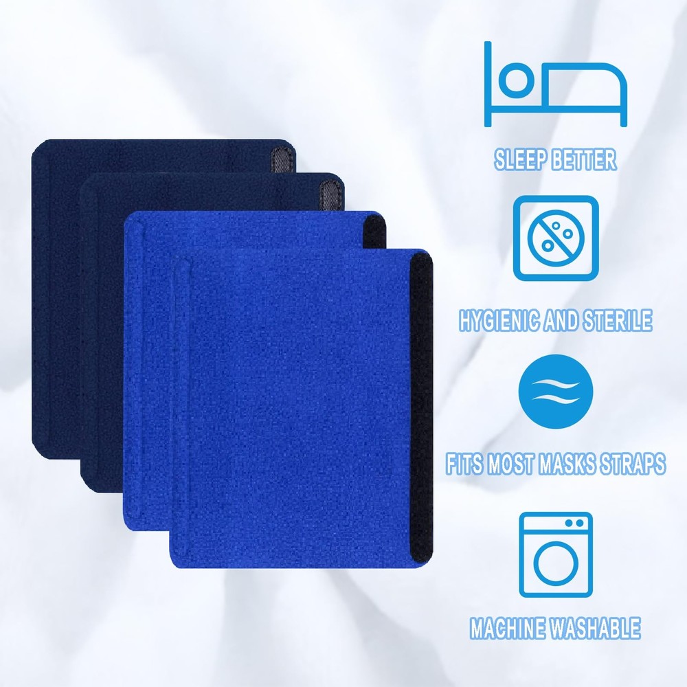 4 Pack CPAP Strap Covers Breathable Cushions for Most 4 Pack, Blue