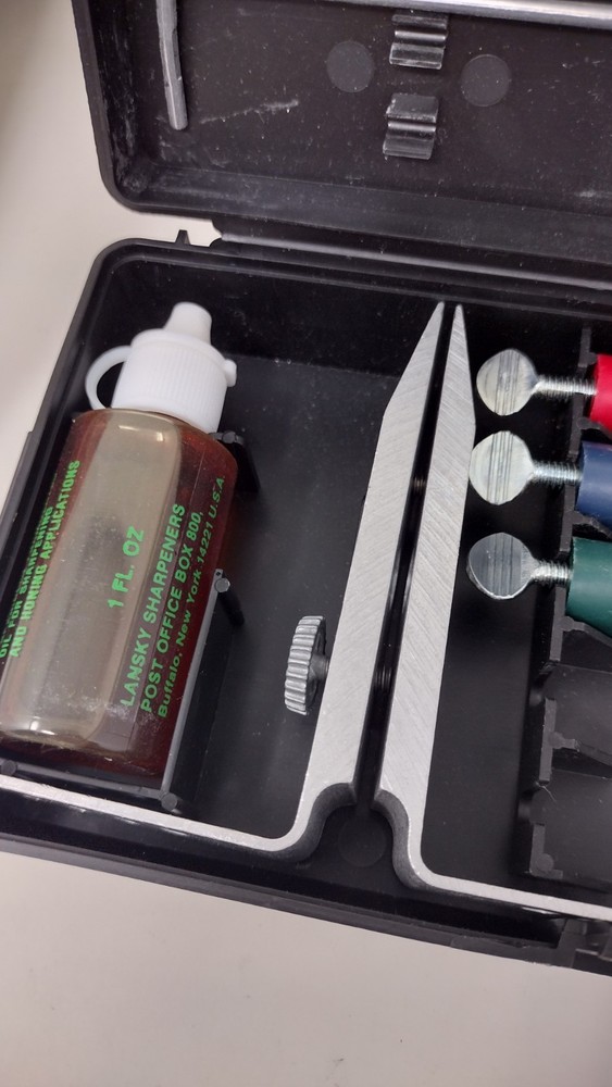 Lansky 3 Stone Controlled-Angle Knife Sharpening System Case Instructions NIB