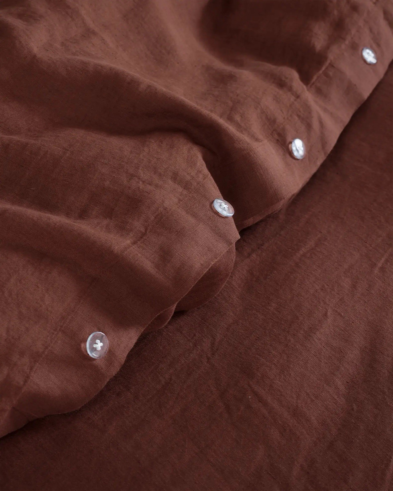 Quince King/Cal K European Linen Duvet Cover/Pillowcase in Bordeaux $219.90 MSRP