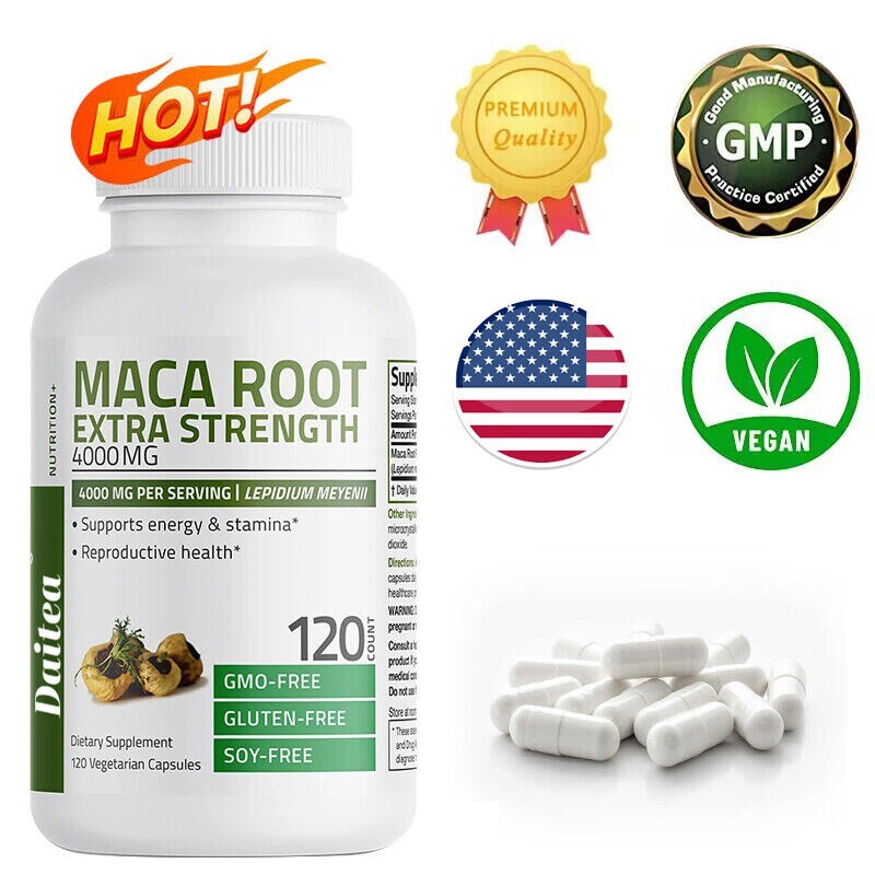 Maca Root - 4000 Mg Per Serving | Maca Root | Supports Energy and Stamina