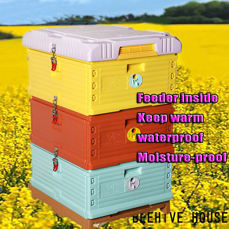 3-layers Insulated Bee Hives House Honey Bee Hive Box Beekeeping Equipment Boxes