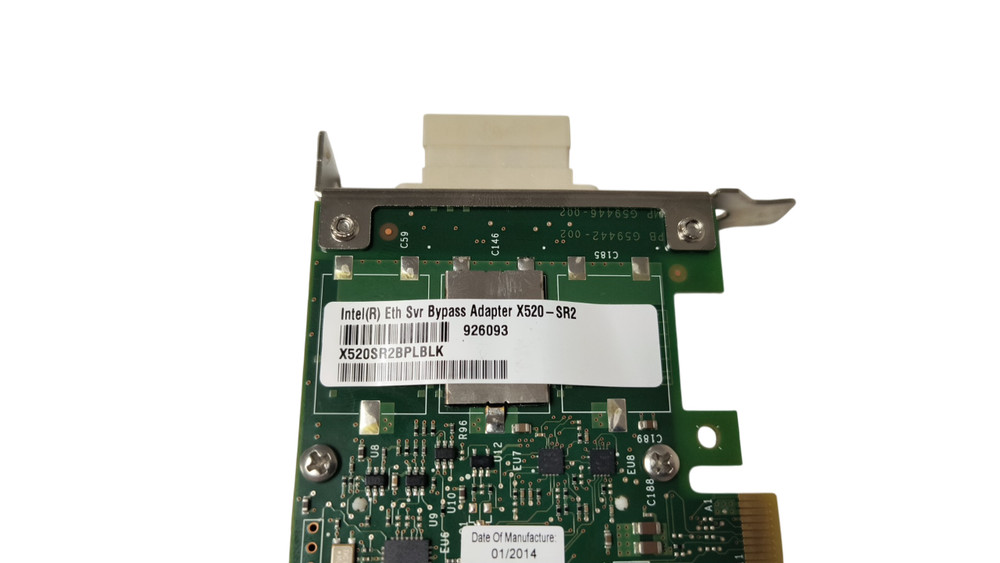X520SR2BPLBLK Intel X520-SR2 Server Bypass Adapter 926093 Half Height Bracket