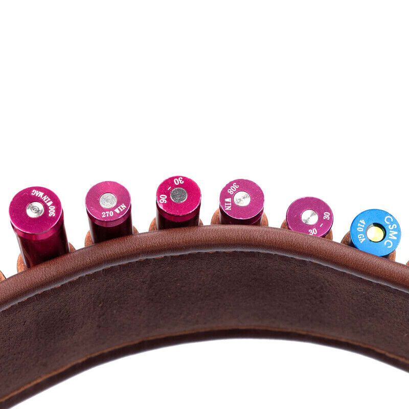 TOURBON PU Leather 410GA Ammo Belt Shotgun 45-70 Rifle Shell Carrying Side Pouch