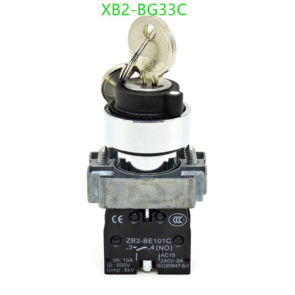 Self-locking XB2-BG33C ZB2-BE101C 2NO For Three-position Key Switch
