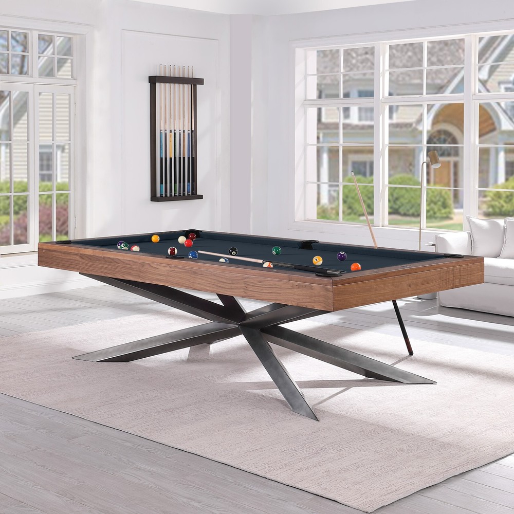 Playcraft Astral 8' Slate Pool Table, Walnut