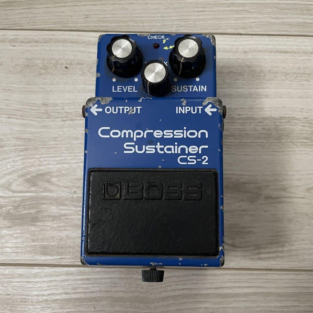 BOSS CS-2 Compression Sustainer Guitar Effects Pedal used