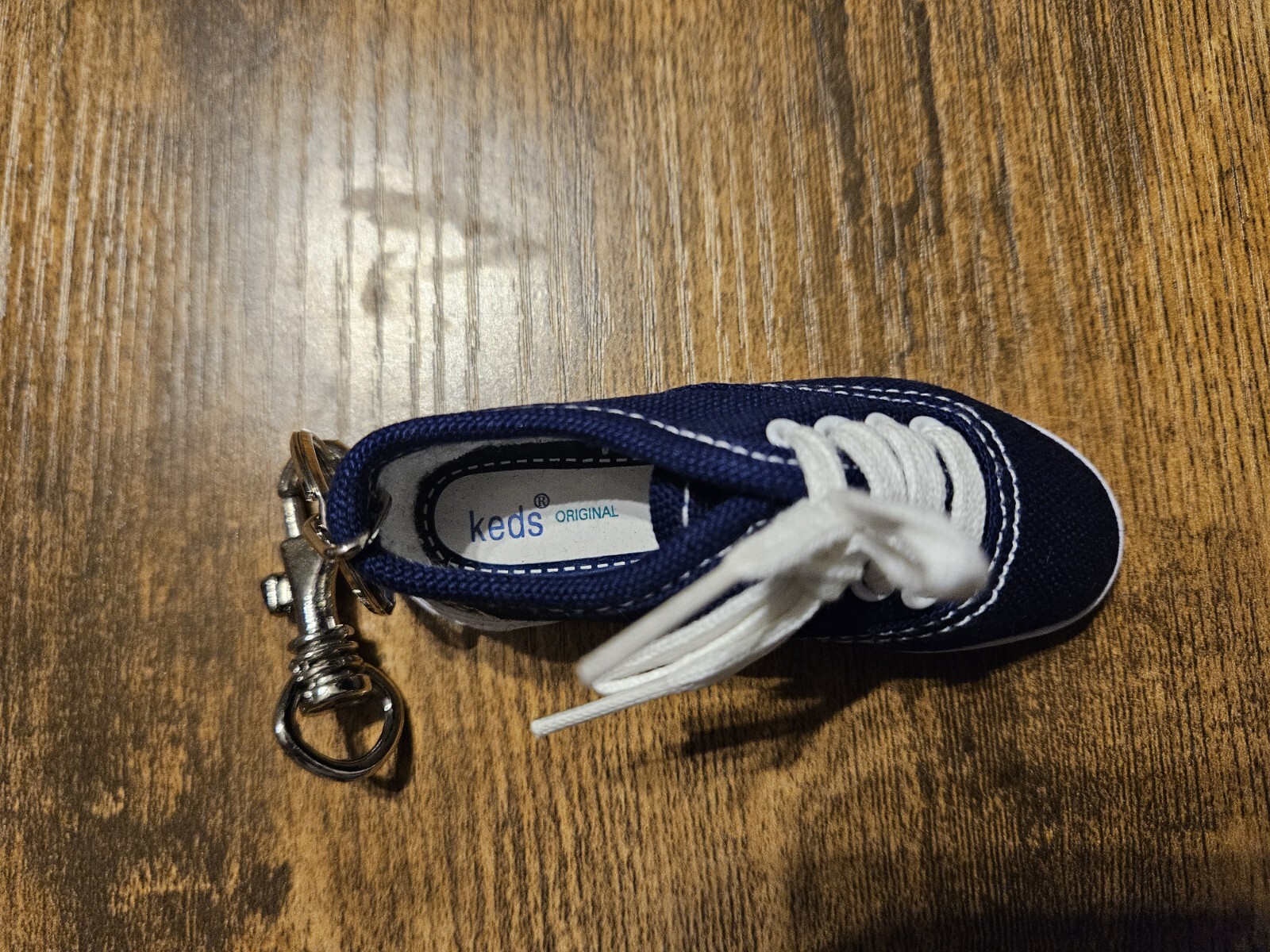 New - KEDS Original Blue Sneaker Shoe Keychain Bag Hanger 3-3/4" Long 👟