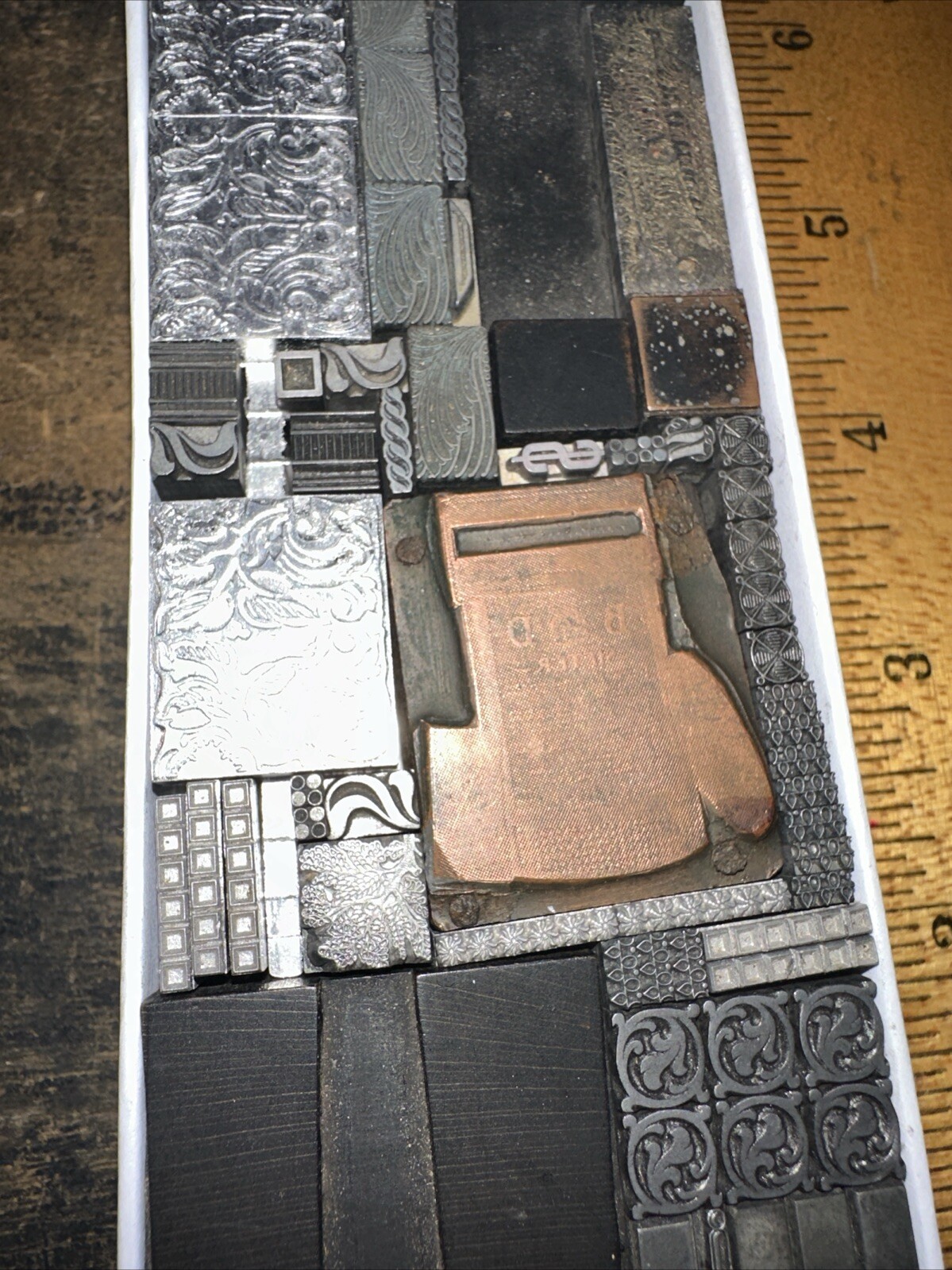 Printing Blocks “ Lead Ornamental Borders Dingbats” Nice Variety Beautiful! C7