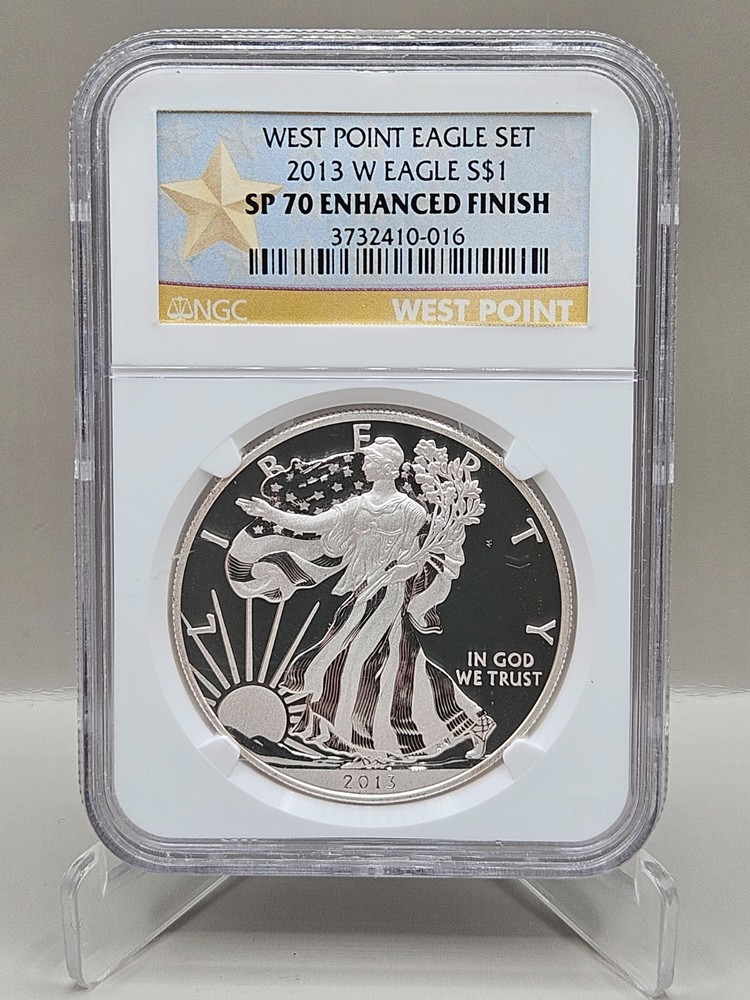 2013 W Silver Eagle Enhanced Finish NGC SP 70