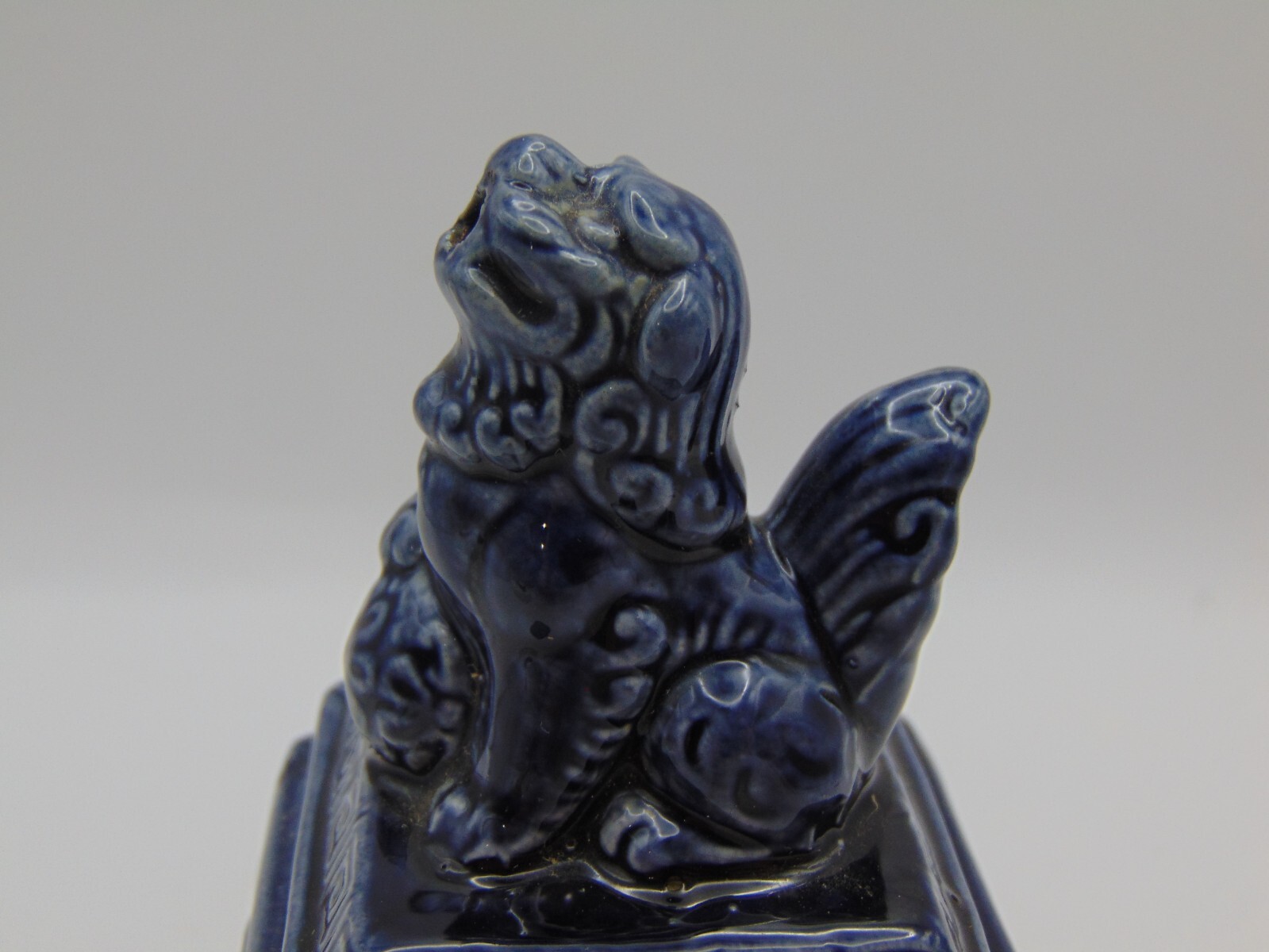 Vintage Censer Incense Burner Foo Dog Made in Japan Ceramic 4 1/2" Tall