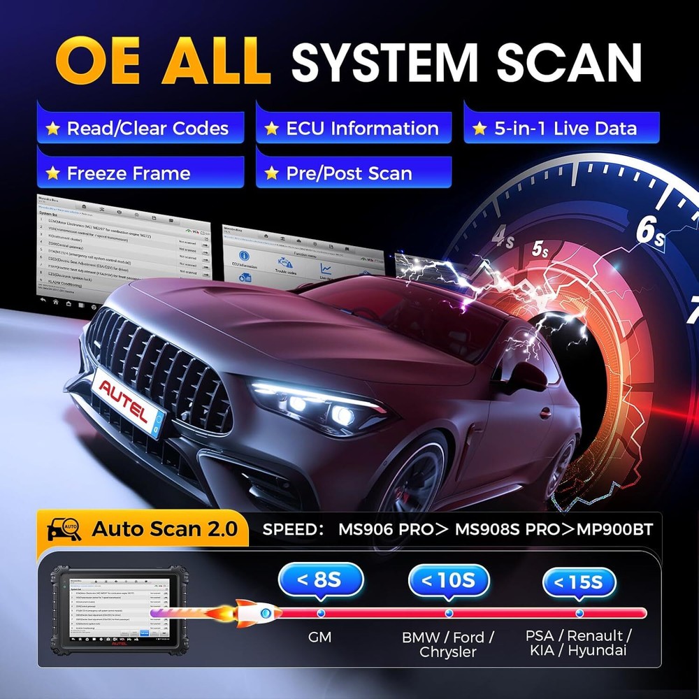 2024 Newest Autel MaxiSys MS906 Pro C.oding Full System Diagnostic Scanner Tool