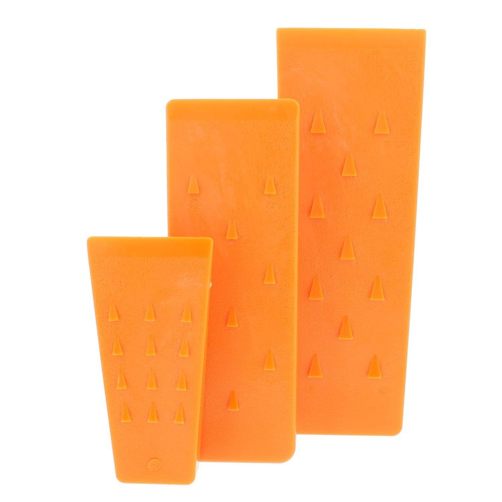 Felled Spiked Tree Felling Wedges for Tree Cutting – Orange Plastic Fellin