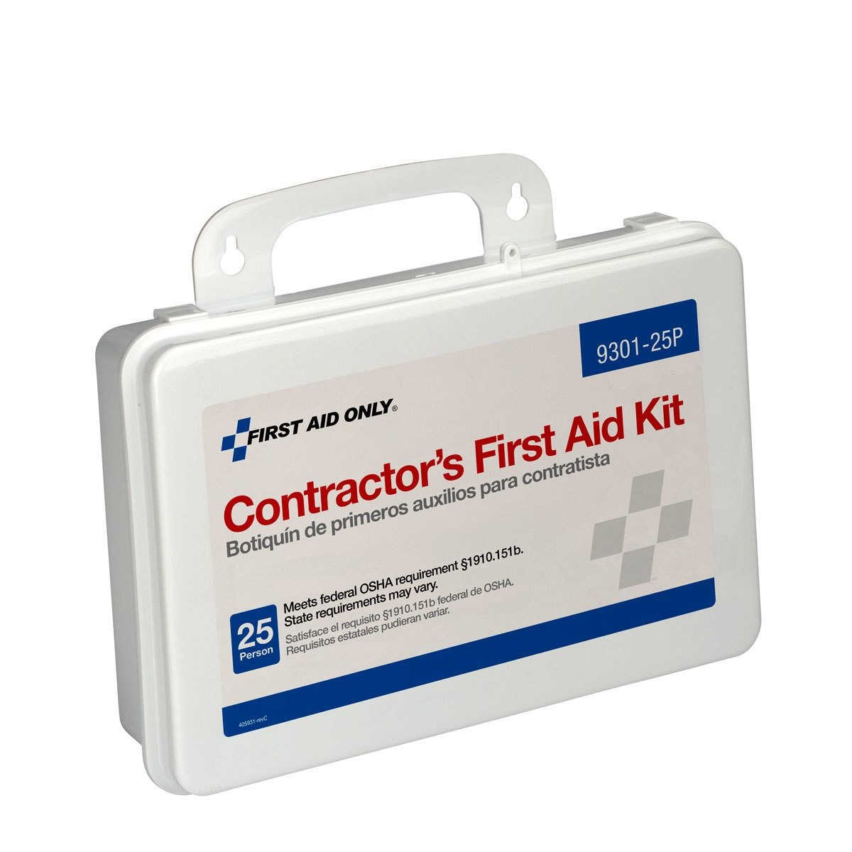 First Aid Only 9301-25P 25-Person Contractors First Aid Kit for Home