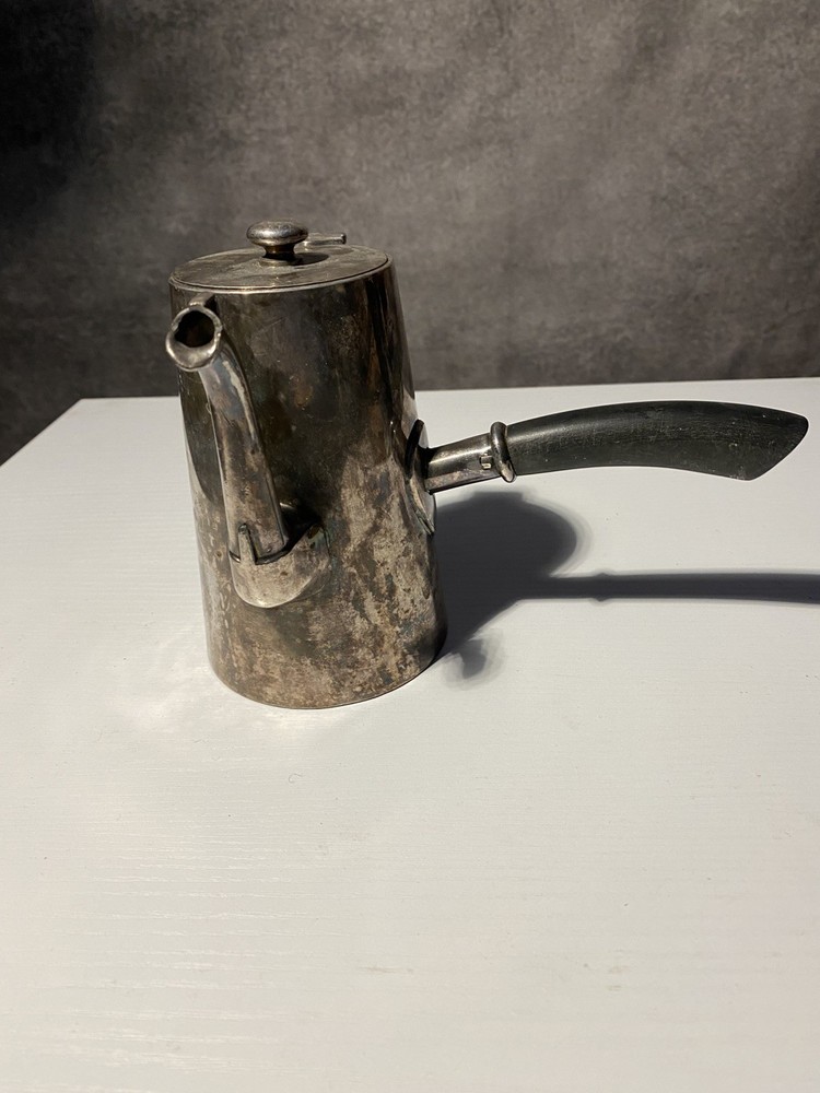 VTG 1933 Valley Club Golf Trophy Chocolate Pot - EPNS Silver Plate Side Handle