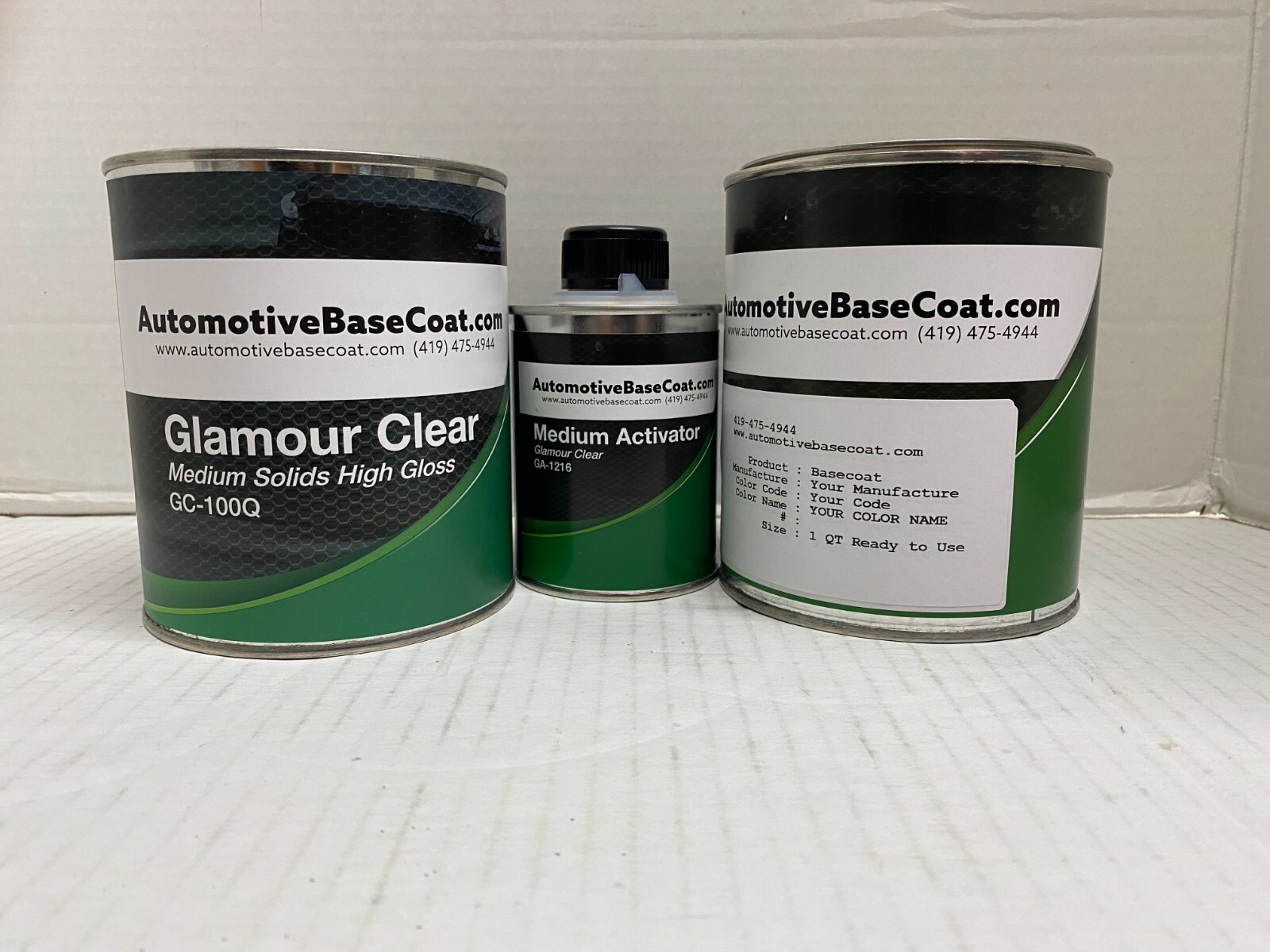 Ford Basecoat Paint 1 QT-Ready to Spray Paint w/ CLEAR COAT KIT