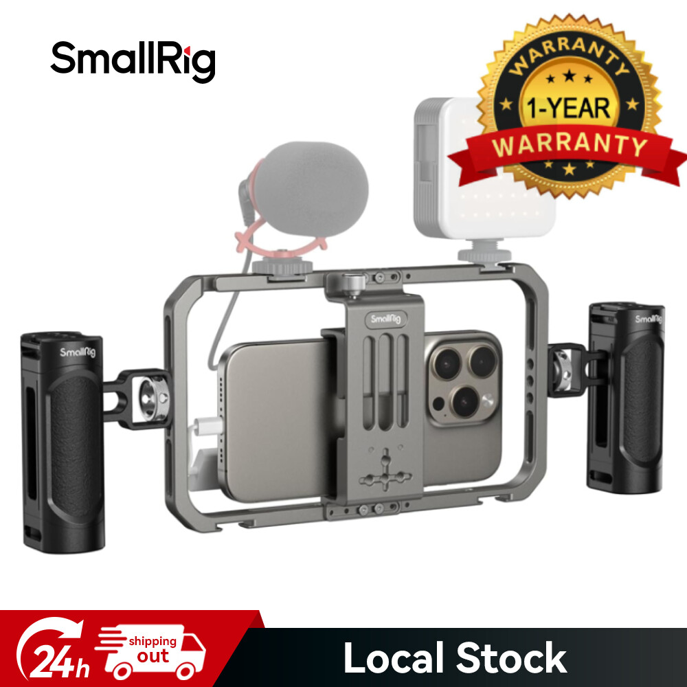 SmallRig Universal Phone Cage Smartphone Video Rig for iPhone 16 Pro/Pro Max
