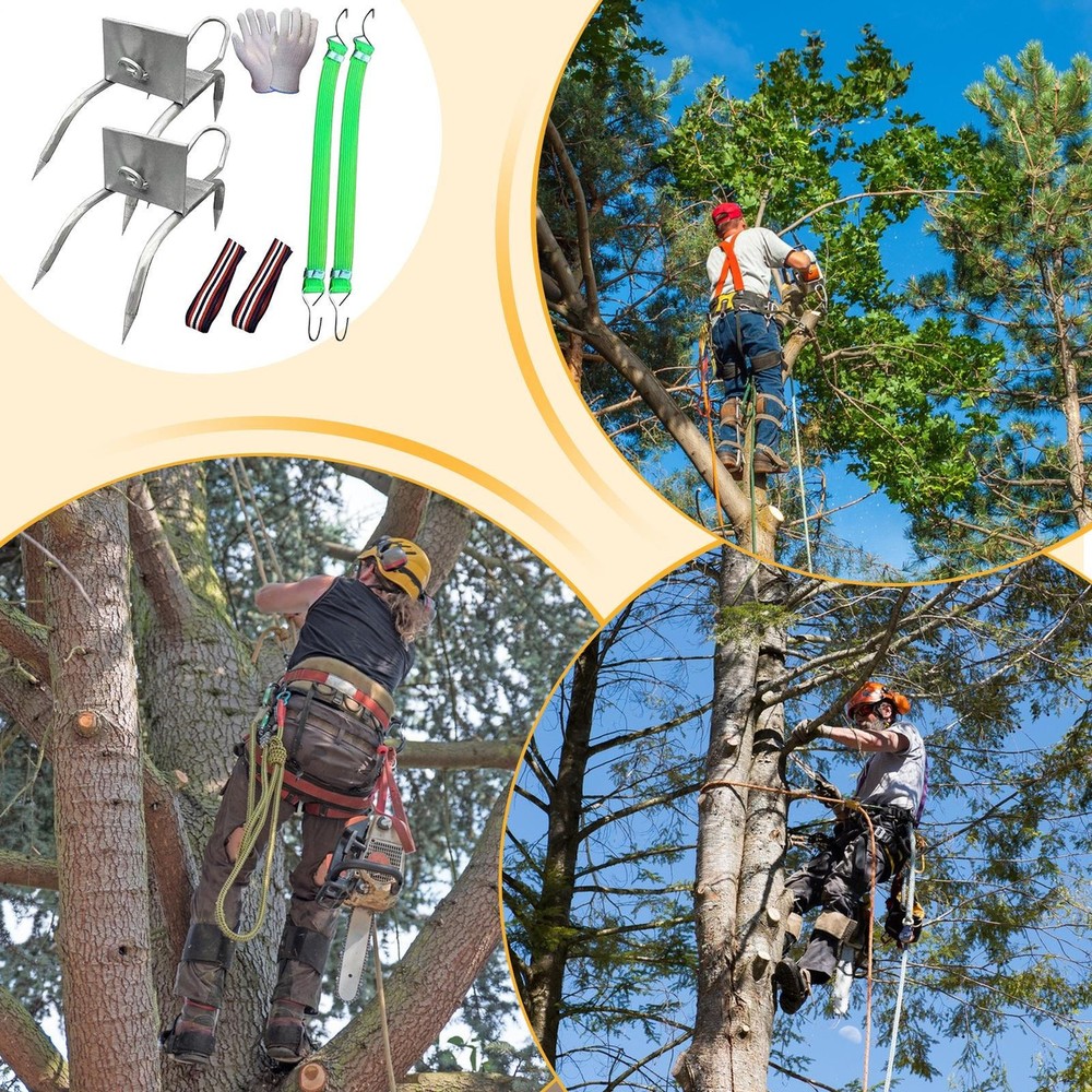 Tree Climbing Spikes For Tree Work Secure Fit Portable Gear Equipment Tree