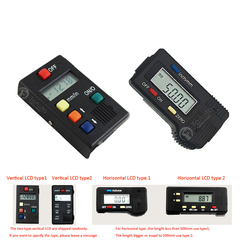 100~600mm Horizontal Linear Scale Digital Readout LCD Display Lathe Bench Ruler