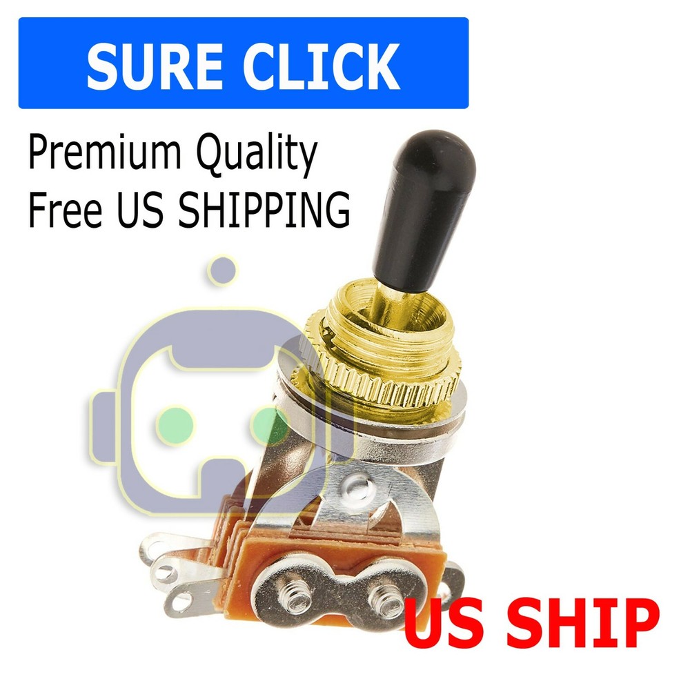 Black Tip 3 Way Switch Pickup Electric Guitar Selector Toggle Les Paul Epiphone