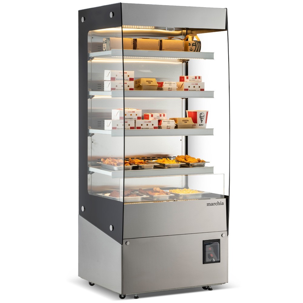34" Open Air Heated Display Merchandiser, 80"H