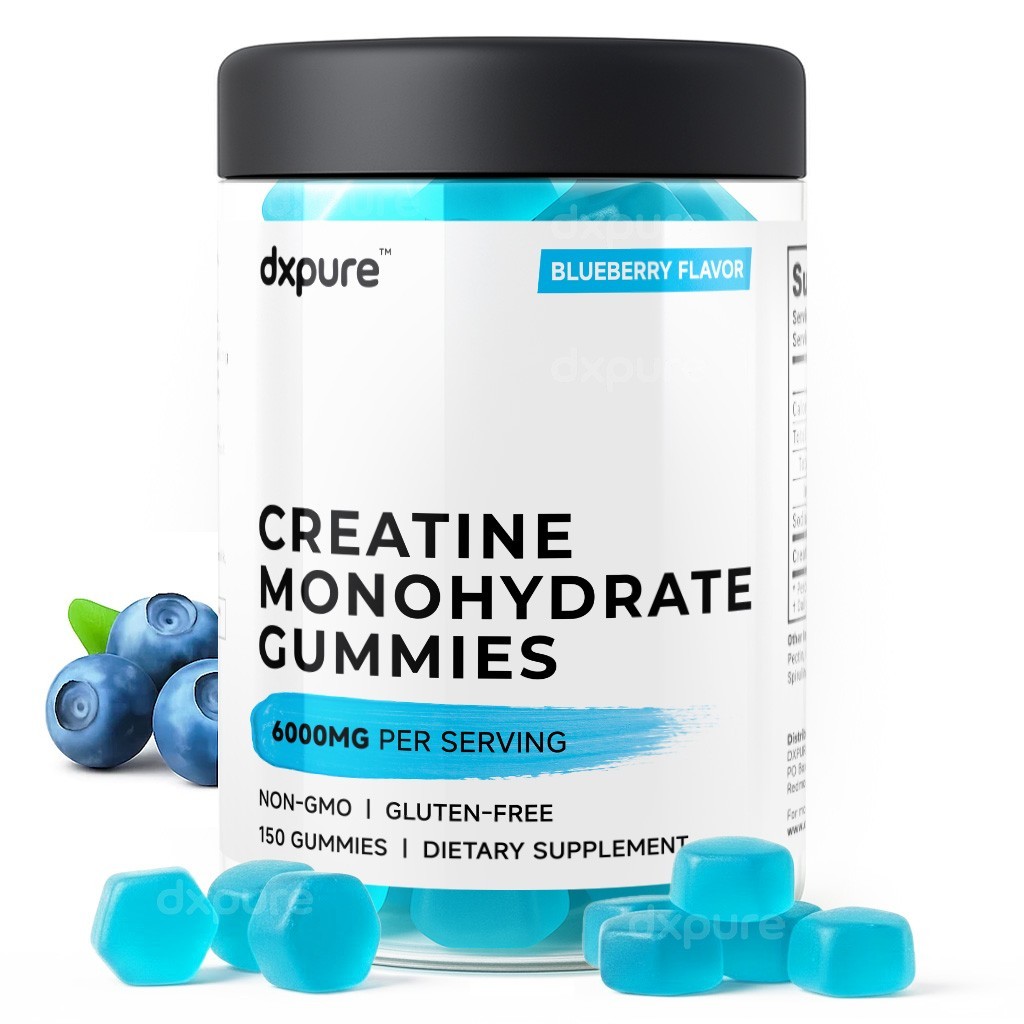 Creatine Monohydrate Gummies - 150 Gummies - 6000mg - Muscle Strength and Energy