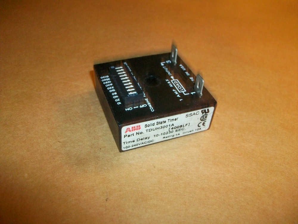 SSAC Solid State Timer TDUH3001A   10-10230 SECONDS  USED