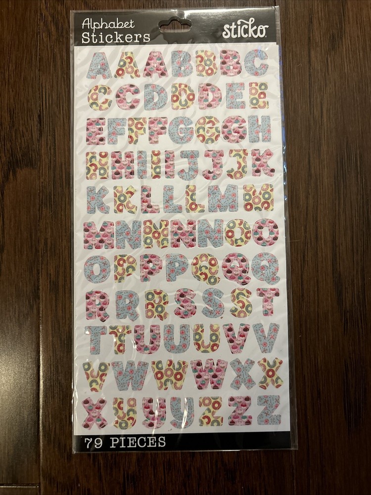Assorted Scrapbooking Stickers - Alphabet