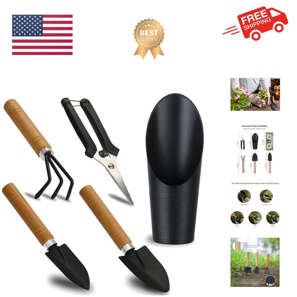 5Pcs Succulent Tools,Mini Garden Tools,Pruning Scissors as Plant Accessories,...