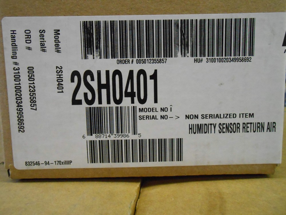 JOHNSON CONTROLS 2SH0401 RELATIVE HUMIDITY SENSOR(RHS)