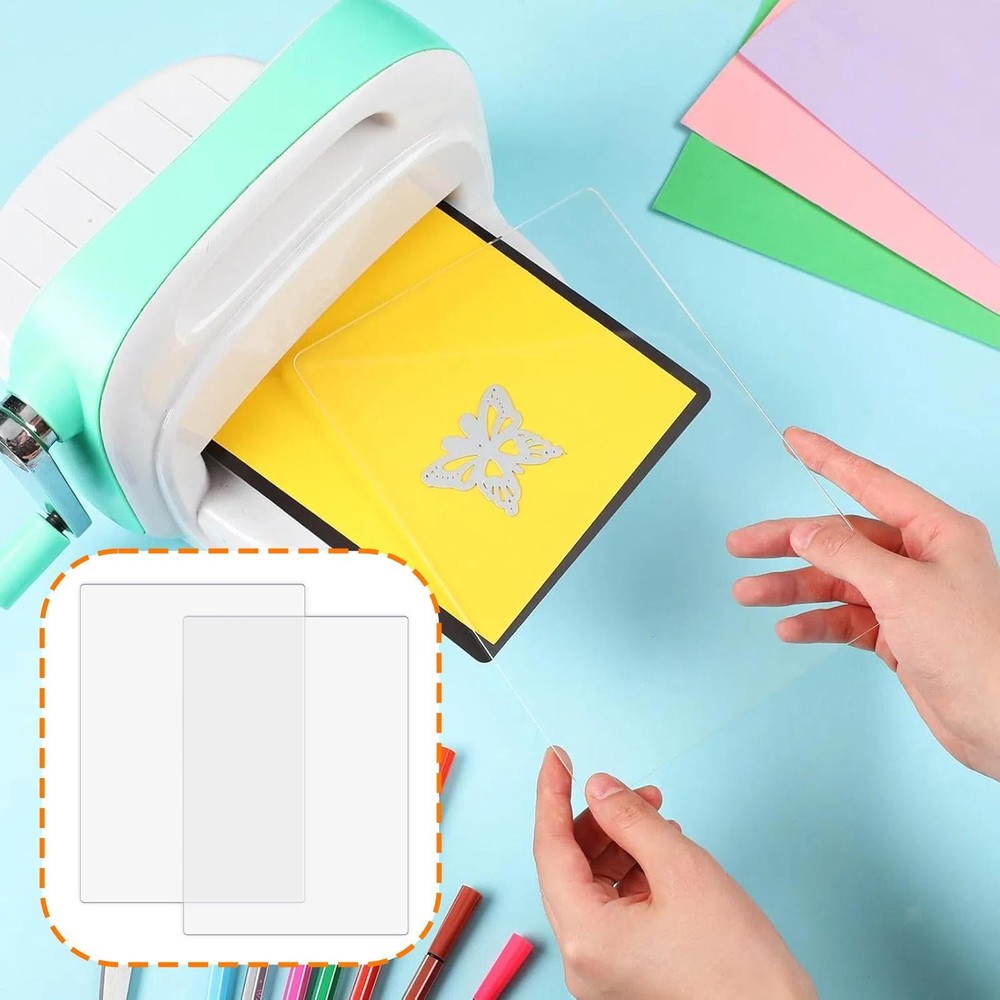 2Pcs Clear Pads Cut Mat for Projects Card Making Embossing Crafting