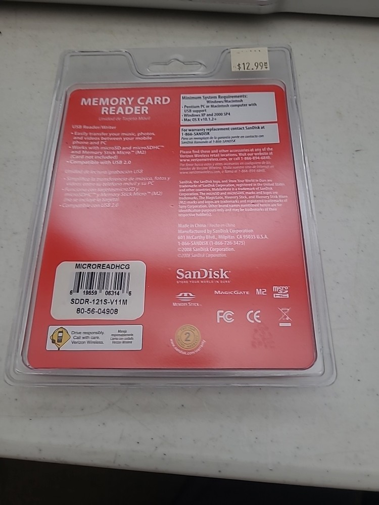 SanDisk MobileMate Micro Memory Card Reader from Verizon Wireless