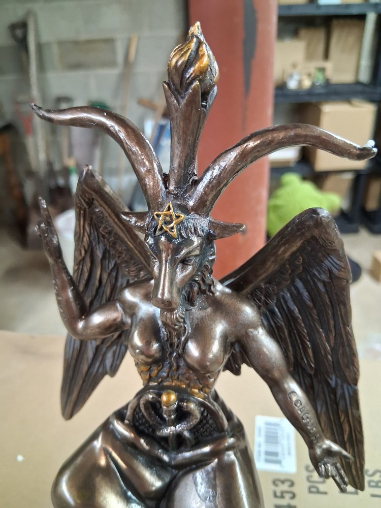 Baphomet Occult Winged Goat Deity Figurine