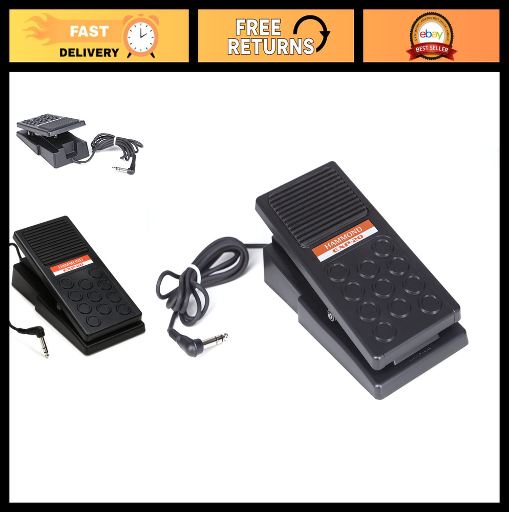 Universal Expression Pedal for Guitar, Keyboard & MIDI - Adjustable Sensitivity