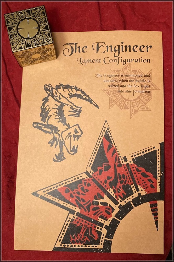 Hellraiser Puzzle Box "The Engineer" Schematics - Lithograph Print